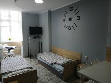 Фото номера Апартаменты с 2 спальнями Апарт-отели Eldom-NOCLEGI, Kolejowa 15 Wągrowiec г. Вонгровец 3